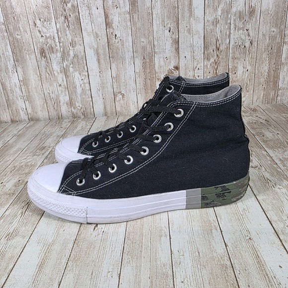 Converse Chuck Taylor All Star High Top‎ Black Camo Sneakers Mens Size 11 - Picture 2 of 8